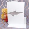 Large (A4) 'Dolphin' Blank Greeting Card (GC00025581)