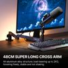 Ulanzi LS26 Low Profile Microphone Arm with Cable Channels Desk Clamp