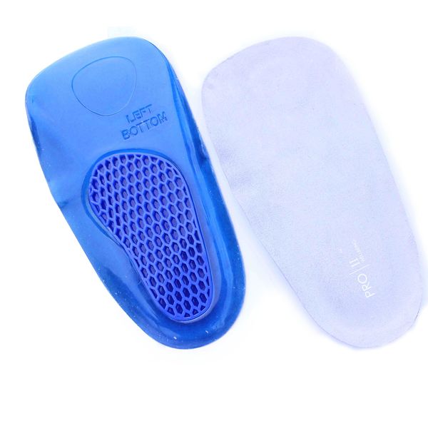 Happy Feet ¾ Gel Orthotic Heel Spur Insoles Cushion Pads Leg Foot Knee Arch Pain (7-12)