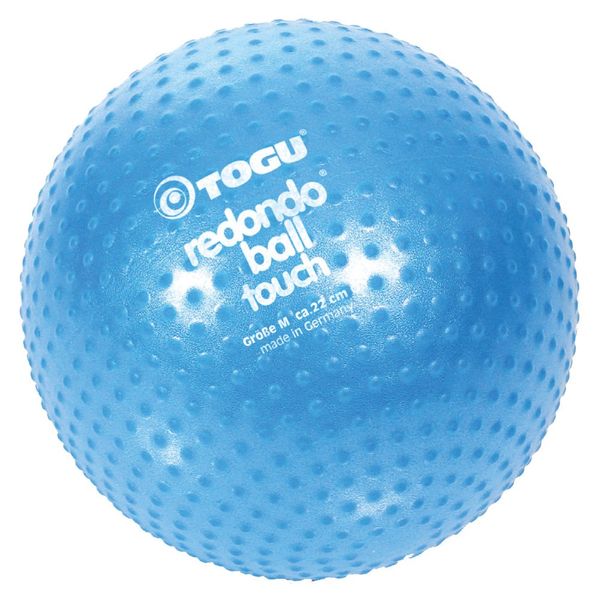 TOGU 493100 Redondo Ball Touch 22 cm Gymnastikball Pilatesball, blau