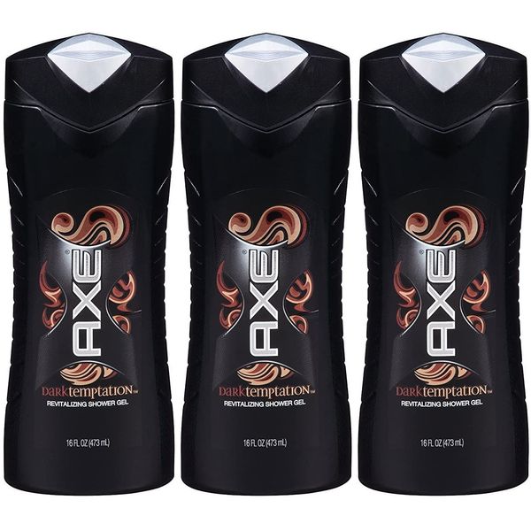 Axe Shower Gel, Dark Temptation, 16 Fluid Ounce (Pack of 3)