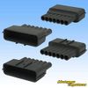 090 Type 62 Series Type E Waterproof 7 Pole Male Coupler (P5) Gray (Non-Sumitomo)