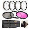 Vivitar 72mm Filter Kit + Macro Kit + 3pc Cleaning Kit for 72mm Lenses