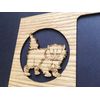 Cat Picture Frame - 5x7 Frame Holds 2.5x3.5 Photo