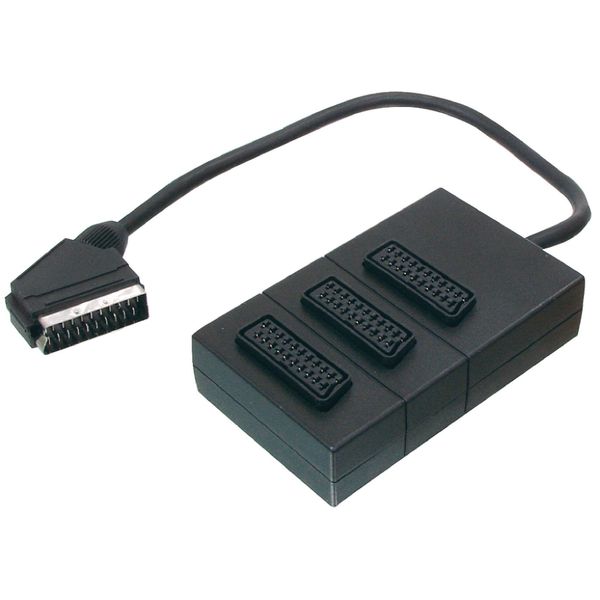 3-WAY SCART SPLITTER - Length: 0.30 m
