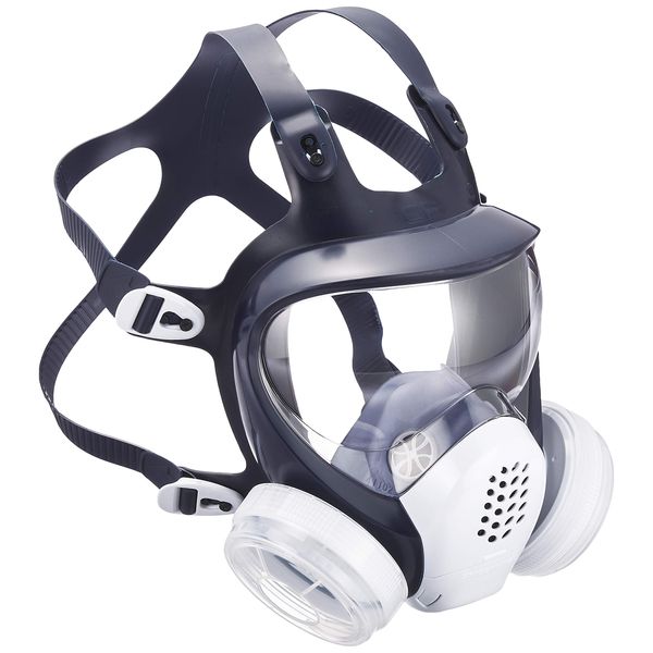 Shigematsu (Shigematsu Manufacturing Co., Ltd.) Direct Connection Full Body Gas Mask GM185C M Size (Absorption Can, Sold Separately), White