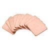 sourcing map Flat IC Chipset Thermal Copper Heatsink for CPU GPU 15 x 15 x 1mm 10pcs