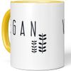 JUNIWORDS Tasse, Vegan, Wähle Farbe, Gelb