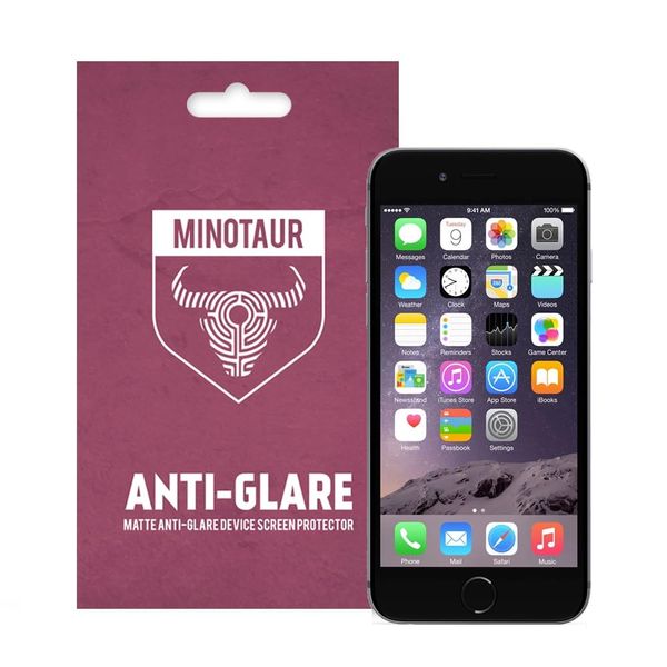 Minotaur Screen Protector for iPhone 6 and iPhone 6S, Matte Anti Glare (6 Screen Protectors)