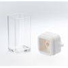 Yamazaki Industries 2883 Push Type Soy Sauce Jug, Aqua White
