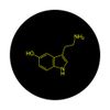 Serotonin Molecule PopSockets Grip and Stand for Phones and Tablets