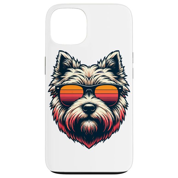 iPhone 13 Retro Sunglasses Cairn Terrier Terriers Case