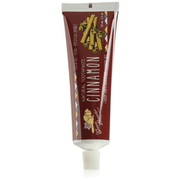 Natural Toothpaste, Cinnamon, 2.5 fl oz (75 ml) - Green Beaver