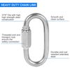 50-Pack Screw Threaded Quick Link Connect Stainless Steel SAE (3/8")