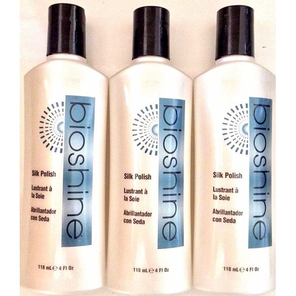 BIOSHINE SILK HAIR POLISHER ALTERNATIVE TO CHI BIOSILK SILK THERAPY 4.OZ (3 PC)