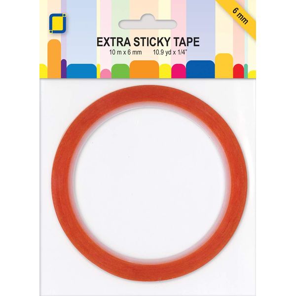 Jeje Extra Sticky Double Sided Tape 6mm, Multicolour