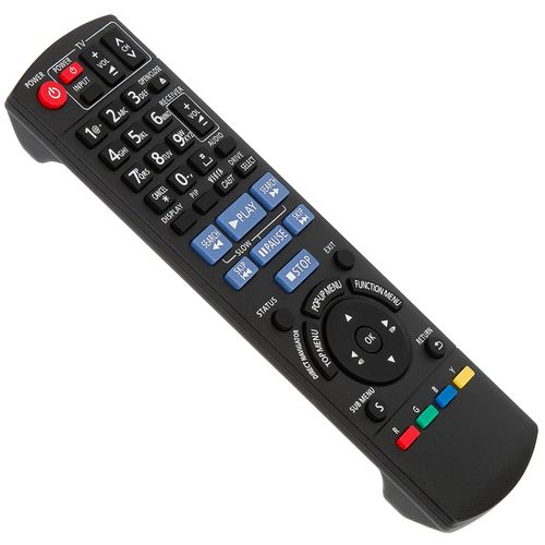 N2QAKB000076 Replace Remote Control Compatible with Panasonic Blu-ray Disc Player DMP-BD45 DMP-BD65 DMP-BD85 DMP-BD655 DMP-BDT100 DMP-BDT105 BDT-321 DMP-BD45K DMP-BD65K DMP-BD85K DMP-BDT100P DMPBD45