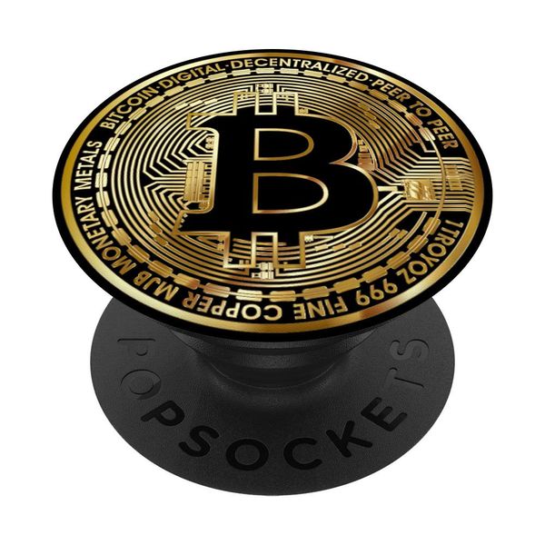 Bitcoin BTC Coin Crypto Trader #bitcoin Future Freedom Gift PopSockets Swappable PopGrip
