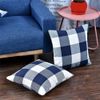 Classic Checkered Pillow Covers, Indoor & Outdoor Use (4 Sets, 18"x18")