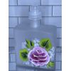 Frosted Pink Rose Soap Dispenser