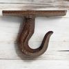 Industrial Cast Iron Ceiling Hook – Heavy Duty Rustic Wall Clevis Eye Holder