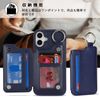 [Hamany] iPhone 16 Case, Magsafe Compatible Wireless Charging iPhone 16 Case, Separated Type, Back Card Storage, Stand Function, iPhone 16 Case, Magnetic, Ring Included, Leather Smartphone Case,