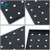 4 Pack Portable Black Metal Pegboards Wall Organizer Panel Storage Hanger Tool