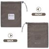 WINOMO 4Pcs Nylon Drawstring Bag, Drawstring Storage Bag, Multi Drawstring Storage Ditty Bags for Travel& Outdoor Activity