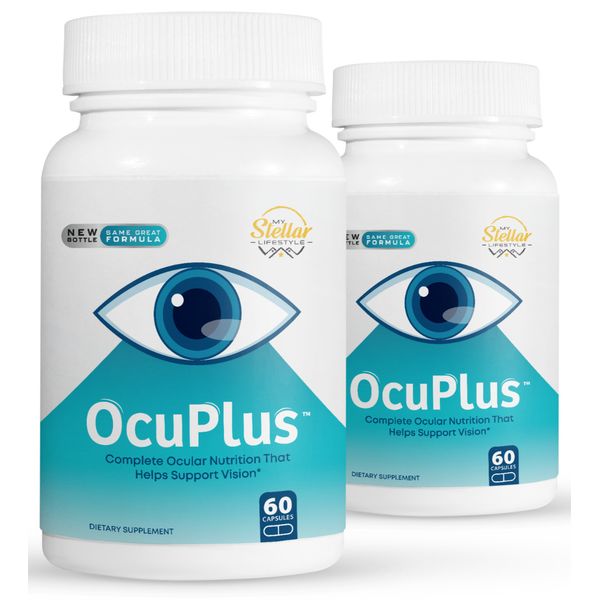 2 Pack OcuPlus, high potency antioxidant formula for eyes-60 Capsules x2