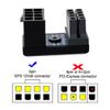 chenyang 2 Pack ATX 8Pin EPS 12V 180 Degree Angled CPU Power Socket Inside Buckle Connector Adapter