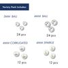 Beadalon 72-Piece Memory Wire End Cap, Variety Pack