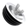 3 inch Sewer Cleanout Cap,Pool Return Plugs Practical Expansion Pipe Plug for Most Pipe Sink Pool(Silver+Black)