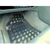 XtremeAuto® Universal 4 piece Car Floor Mat Set, SILVER CARBON Anodised Metallic Effect.