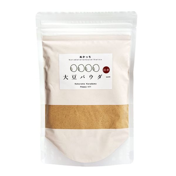 NUKACCHI Soy Powder, Made in Japan (Fine Powder/Ultra Fine Powder/Soy Flour), Isoflavone, Protein, Dietary Fiber (4.2 oz (120 g) x 1 Bag), Soy Powder