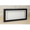 Black 3D 1" Cube Range Deep Box Shadow Frame Memory Box Display Case Medals -24x12 inch-White