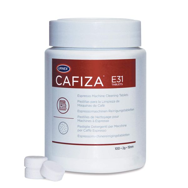 Urnex Cafiza Tub of 100 Coffee Machine Cleaning Tablets