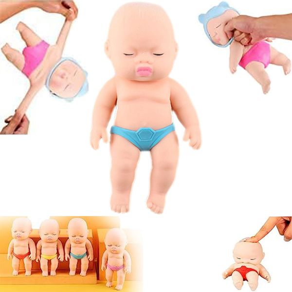 CHSKY Squeeze Toy Squeeze Doll Toy Stress Relief Baby Doll Toy Squeeze Doll Toy Squeeze Doll Toy Squeeze Doll Toy Relieving Toy Healing Moe Cute Decoration Tabletop Figurine Doll Pinch Music Safety Non-toxic Pressure Relief Autism Toy Mind Release Squeeze