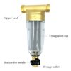 Whole House Water Pre-Filter System Reusable Spin Down Sediment Filter 60μm