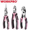 WORKPRO 3PCS Plier Set Needle Nose Plier Diagonal Cutting Plier Slip Joint Plier