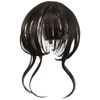 Priscilla TFX-106-TBK Fluffy Hand-Planted Whorl Bangs Wig, Nuance Curl Bangs, Heat Resistant, Black