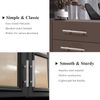 Probrico (25 Pack Euro Style T Bar Single Hole Brushed Nickel Cabinet Knobs, Stainless Steel Kitchen Cabinet Pulls Dresser Knobs, 2 Inch Total Length