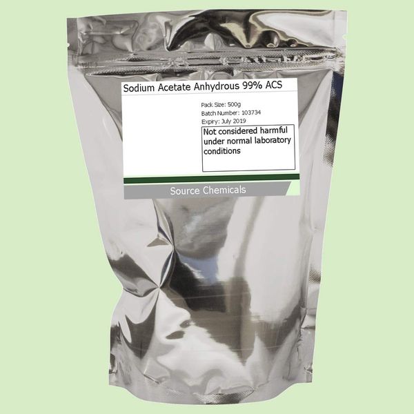 Sodium Acetate Anhydrous 99% ACS 500g Including Delivery