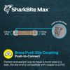 Sharkbite Max 1/2 Inch Brass Slip Coupling Fast Connect Plumbing Fitting