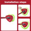NEWE Spin Mop Heads Replacements 3 Pack Compatible with O-Cedar RinseClean 2 Tank System, Microfiber Chenille Pads Attachment Replace Refills for Deep Cleaning All Floors