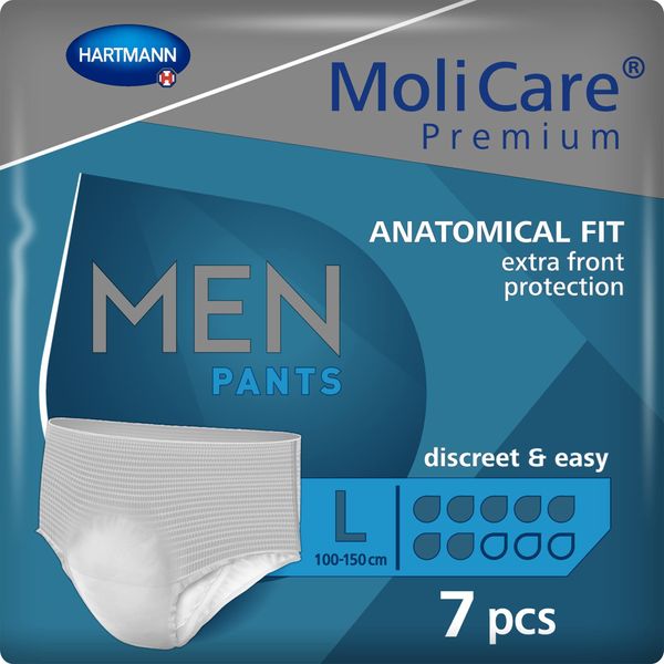 Hartmann 9158280 MoliCare Premium MEN PANTS 7 Tropfen, 150cm x 100cm, 7 Stück