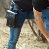 Trip Machine THIGH BAG Motorcycle Leg Bag Pouch (Black)