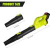 Upgraded Cordless Leaf Blower 540CFM Handheld Electric Leaf Blower With Battery