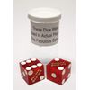 Authentic Las Vegas Casino Table-Played Craps Dice Pair Matching Serial Numbers