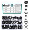 204 Hex Nuts & Flat Washers for Screws Bolts & Spring Lock washers: 68 hex Lock nuts, 68 Metal Washer Assorted, 68 Spring Split lock Washerss, Hexagonal Nut, Locking Nutss, Hex Nut Assortment Set