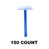 150 Ct. Twin Blade Disposable RAZORS ~ Blue, FX 100,Single Use, Fixed head, Bulk
